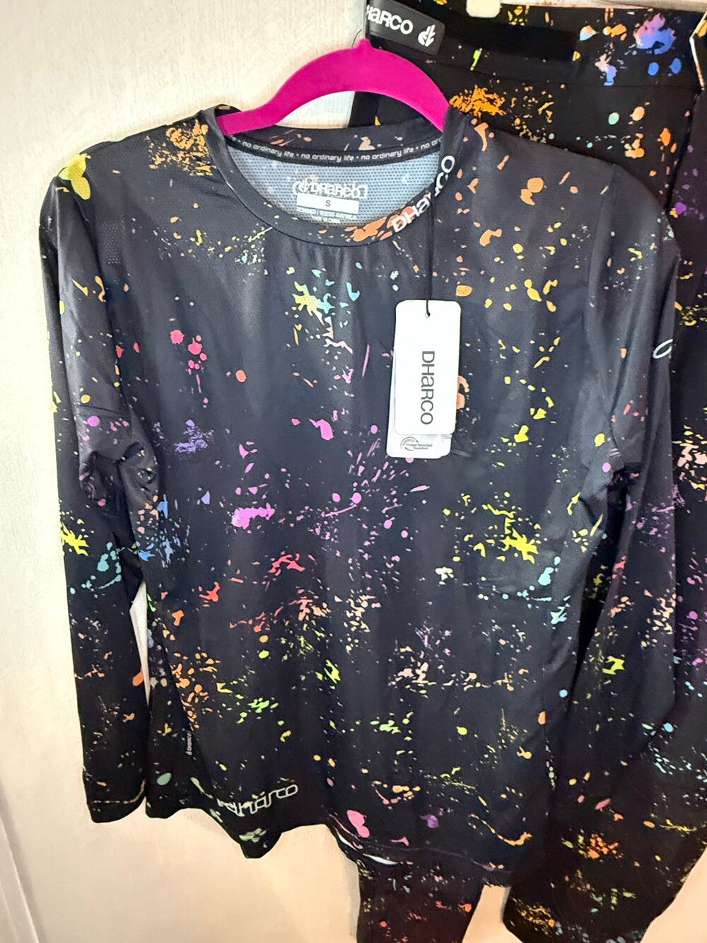 DHaRCO Women’s Race Jersey Supernova MTB Long Sleeve Size Small NWT